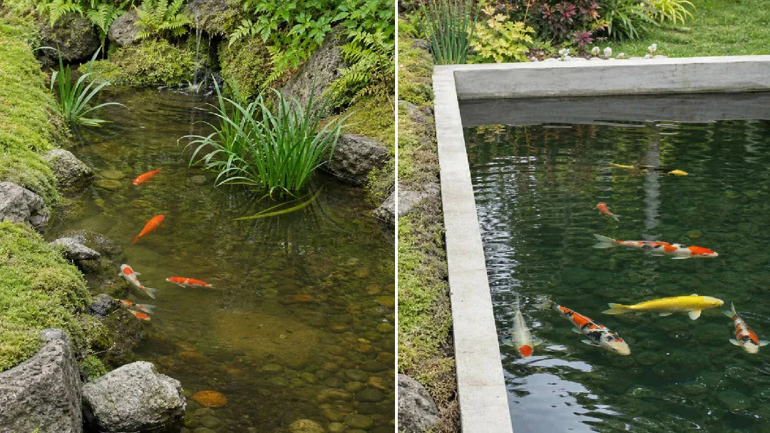 Earthen Pond vs Concrete Pond