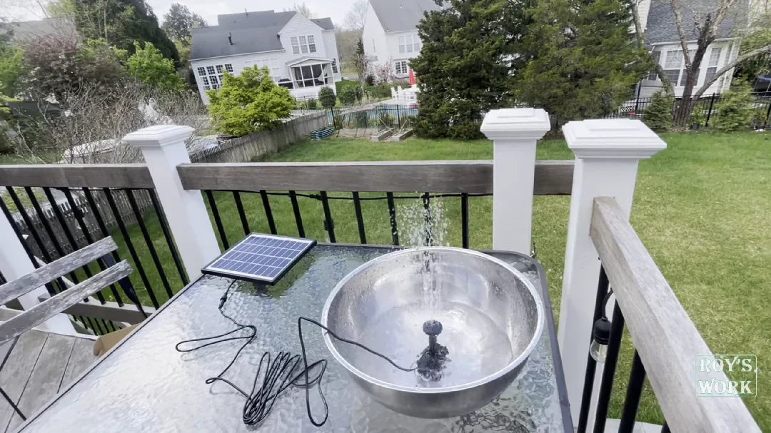 Solar Bird Bath Fountain Review