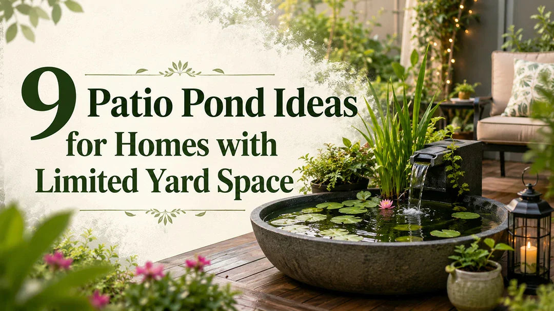 patio pond with waterfall