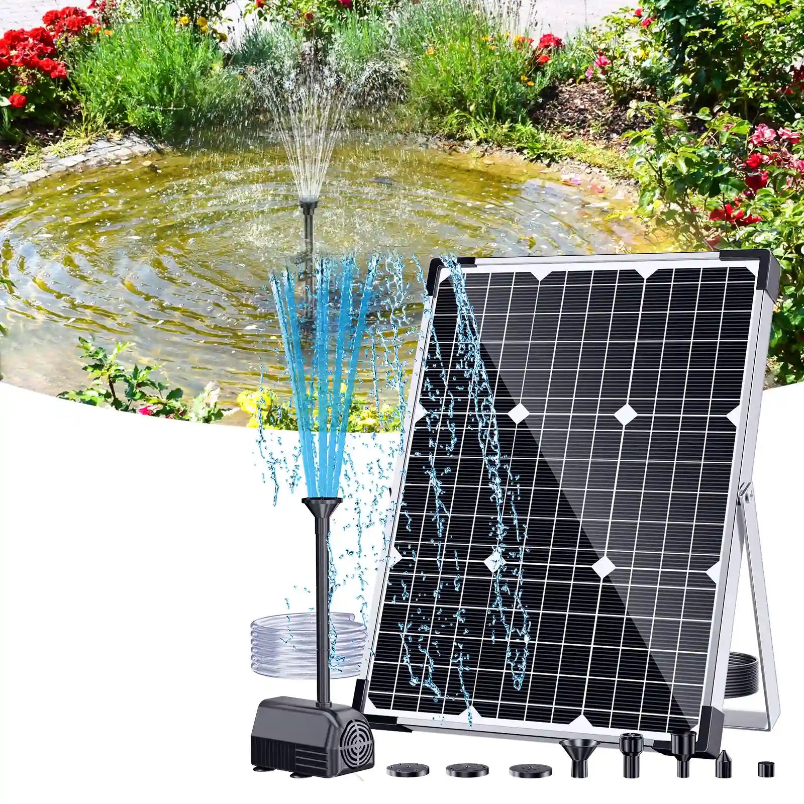 45W 340GPH Solar Fountain Pump