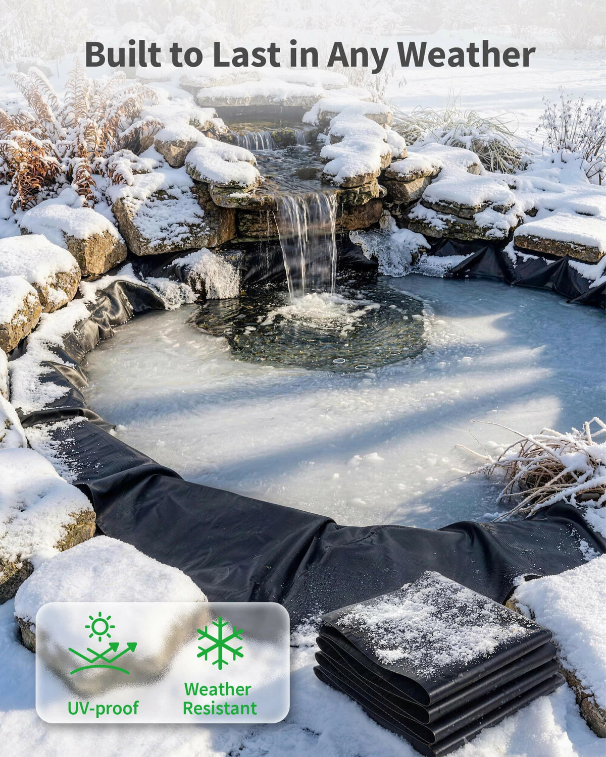 10' x 10' 45mil EPDM Pond Liner