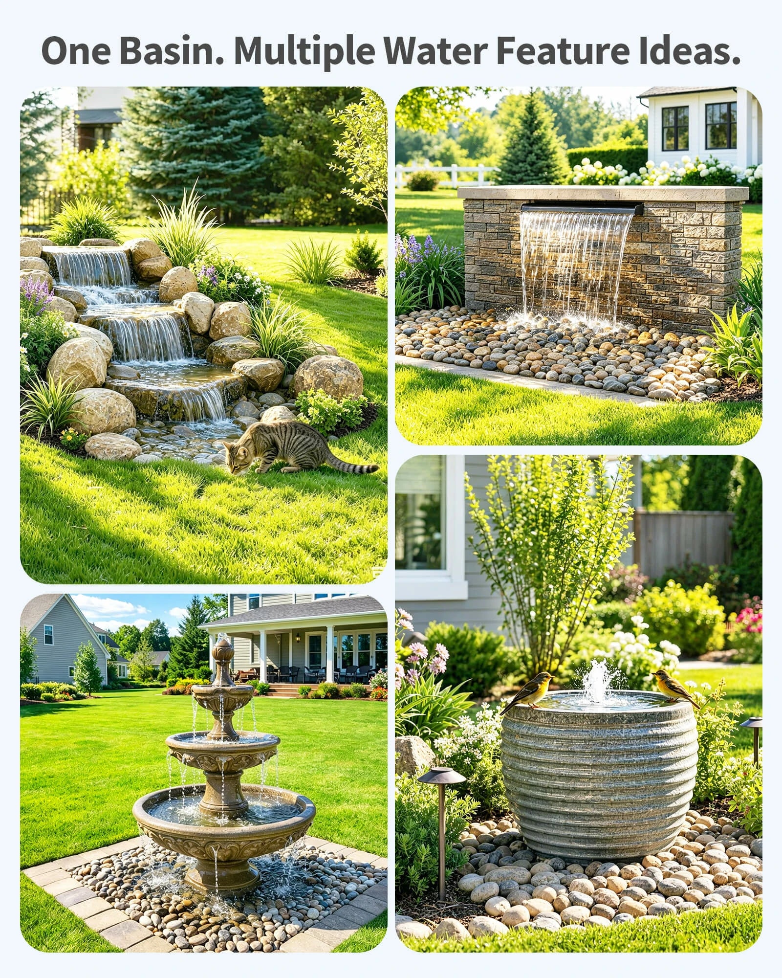 25 Gallon Fountain and Water Feature Basin