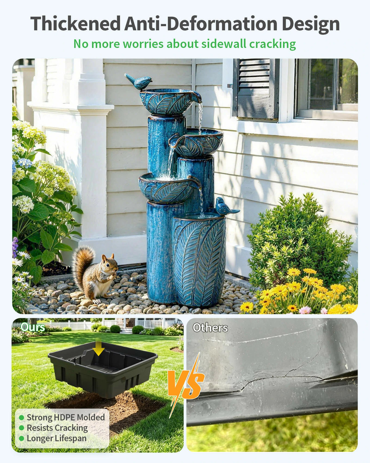 25 Gallon Fountain and Water Feature Basin