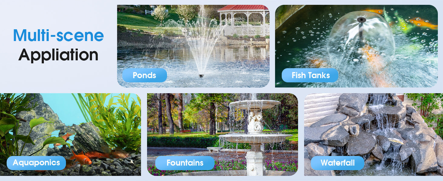 Perfect for Ponds, Fountains & Aquaponics