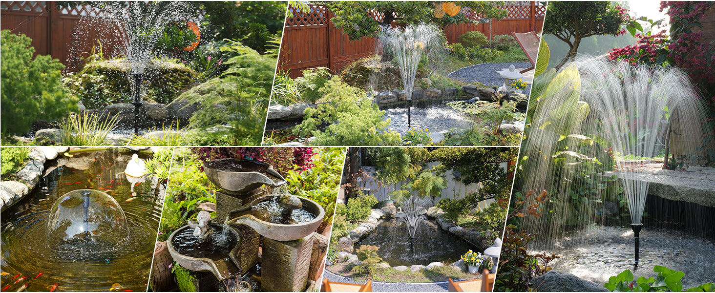Supports Multiple Fountain Spray Styles