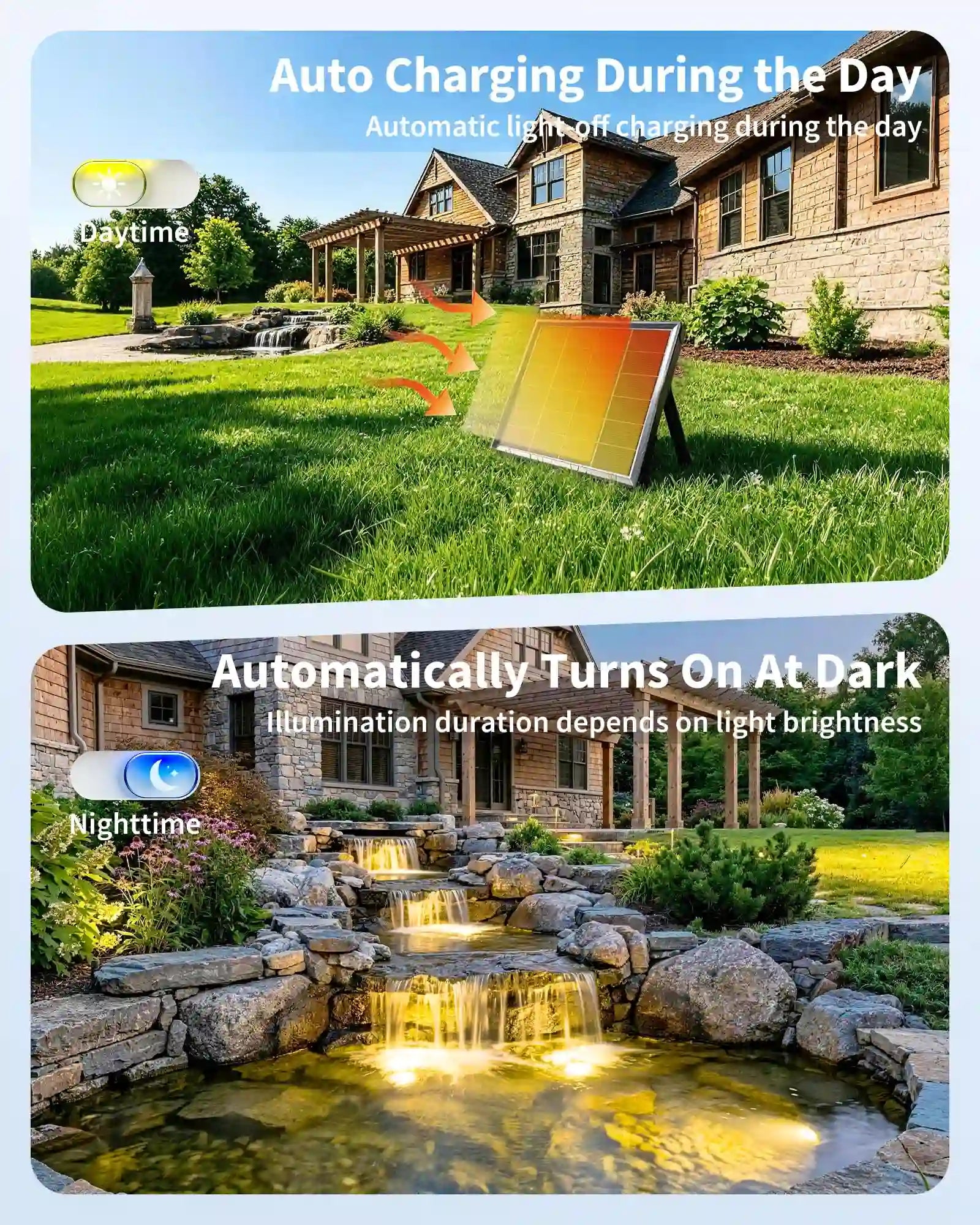 4W Warmwhite Solar Underwater Lights with 3 Heads
