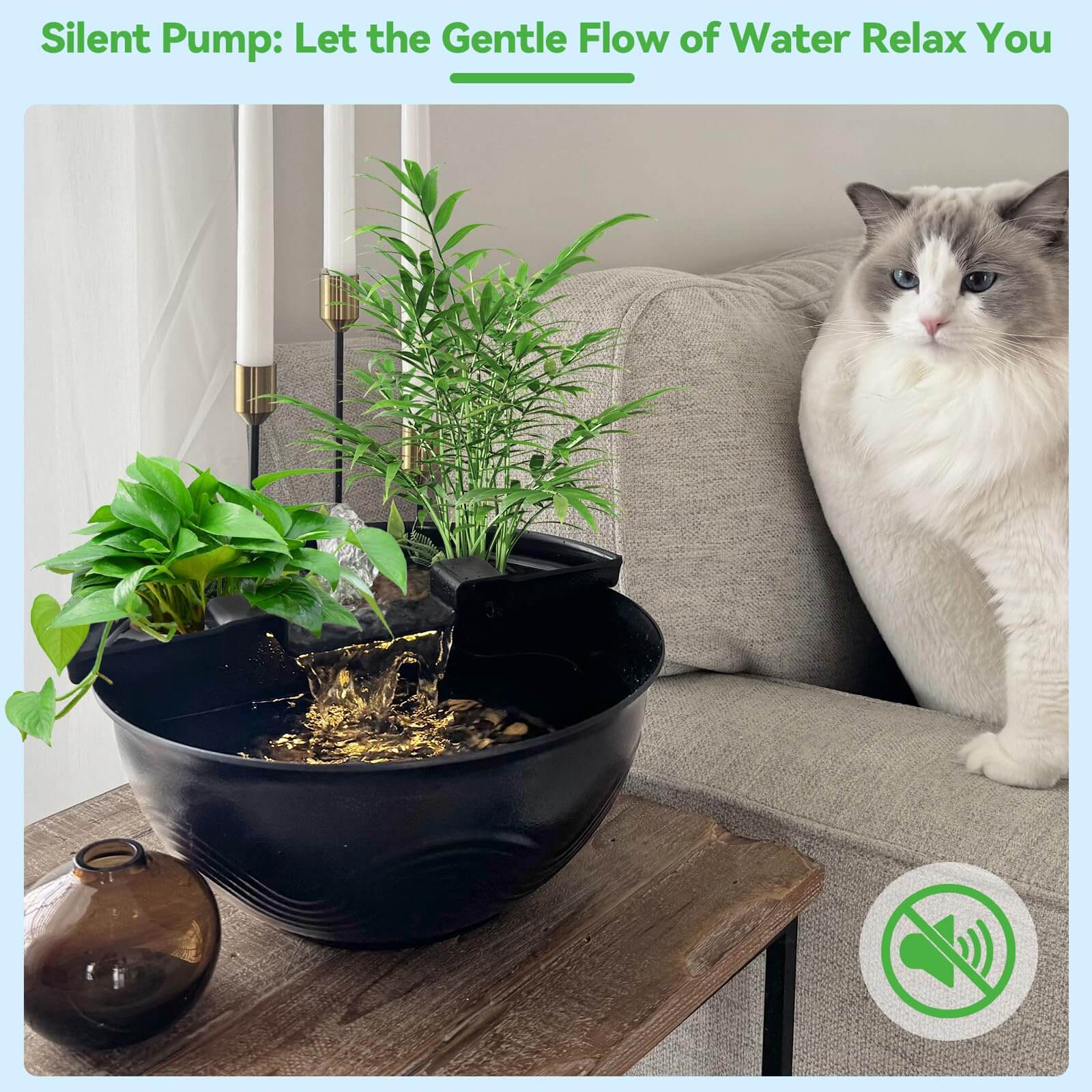 mini water fountain for desk,mini waterfall fountain,mini pond kit,mini waterfall for bedroom