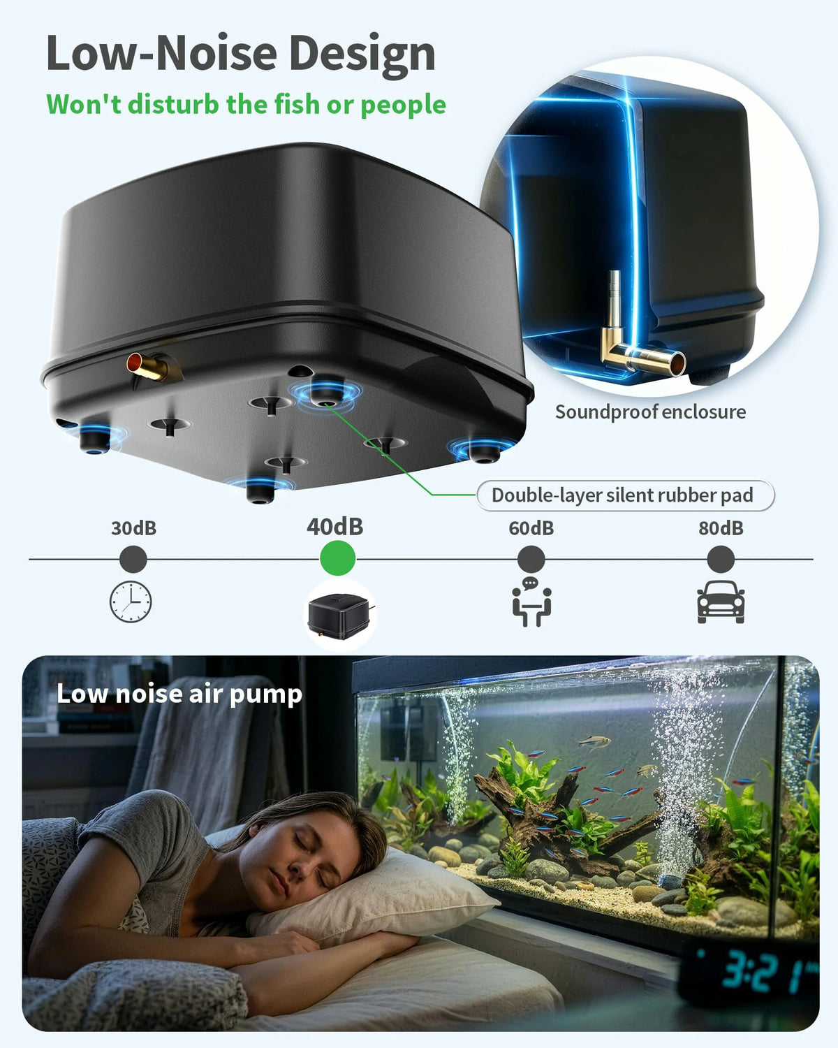 18W 640GPH AC Pond Aerator