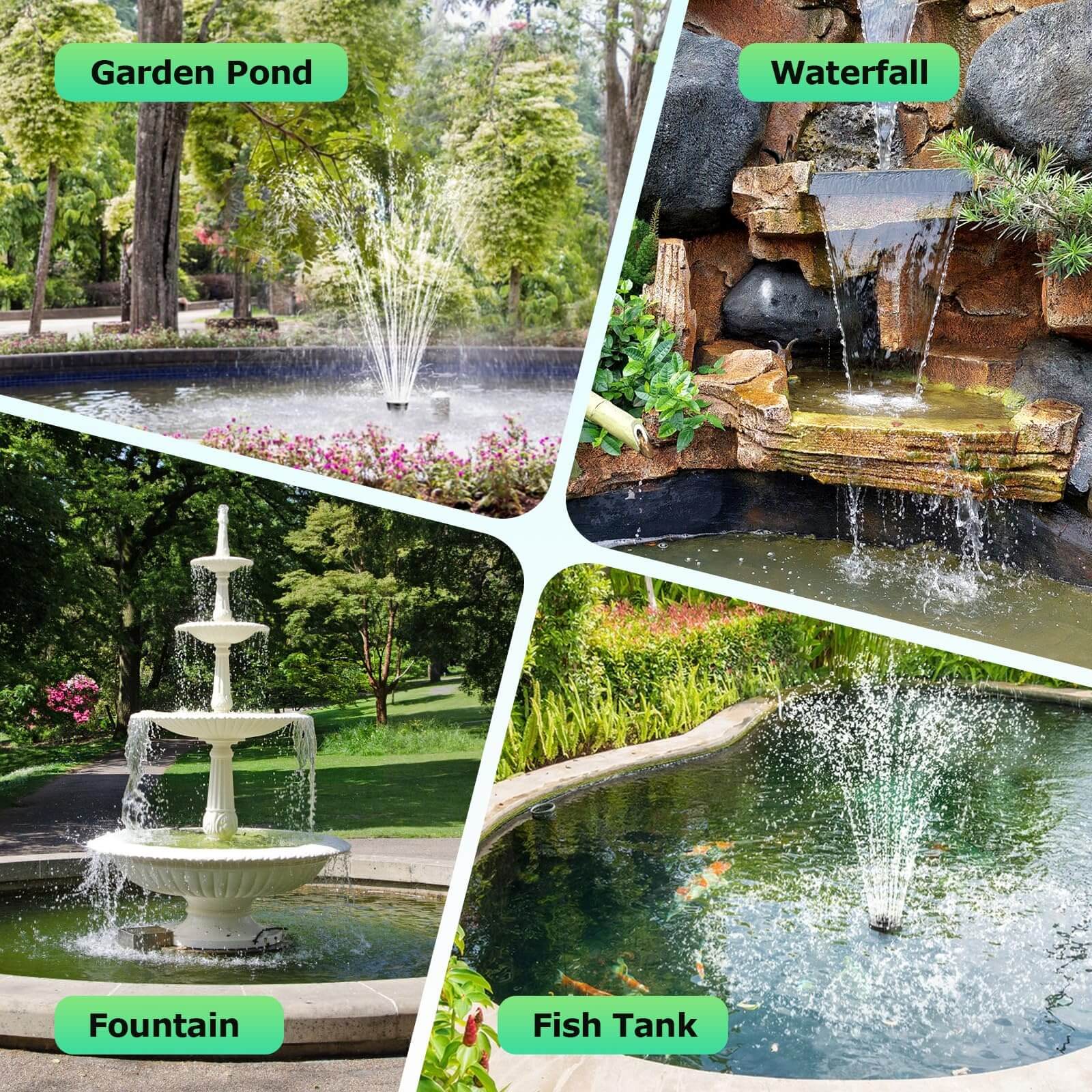 fountain solar water pump,adjustable flow rate water pump,adjustable flow fountain pumps,fountain pump adjustable flow