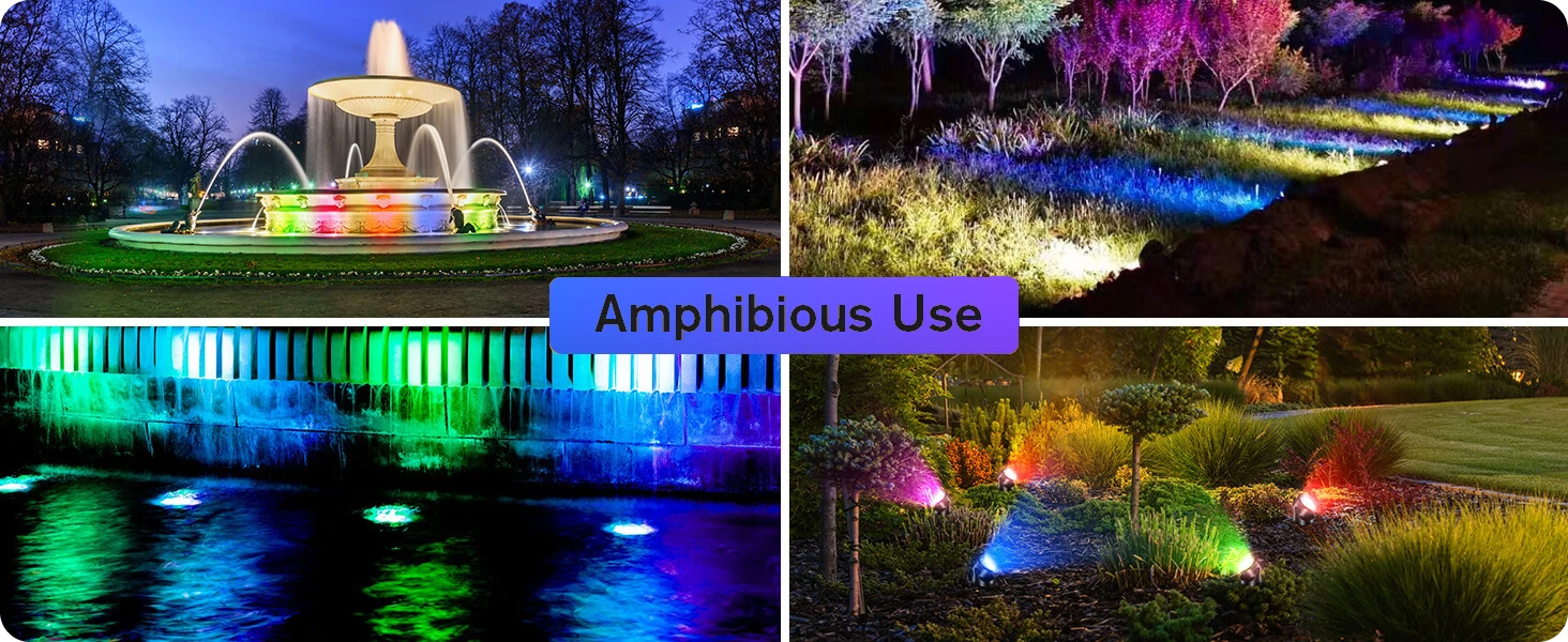 koi pond lights amphibious use