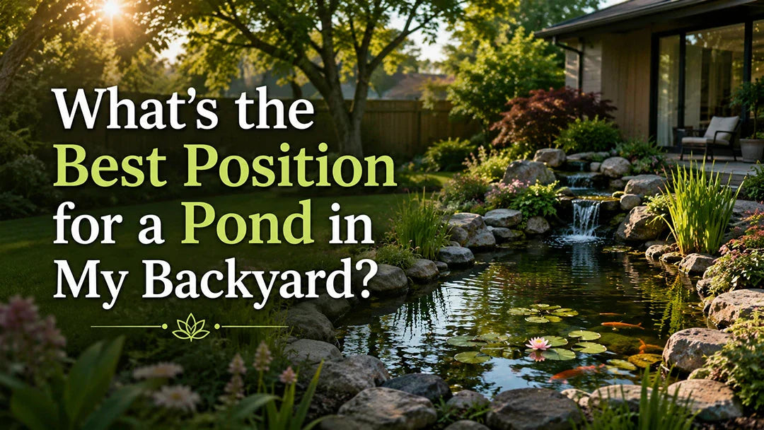 best position for a pond​