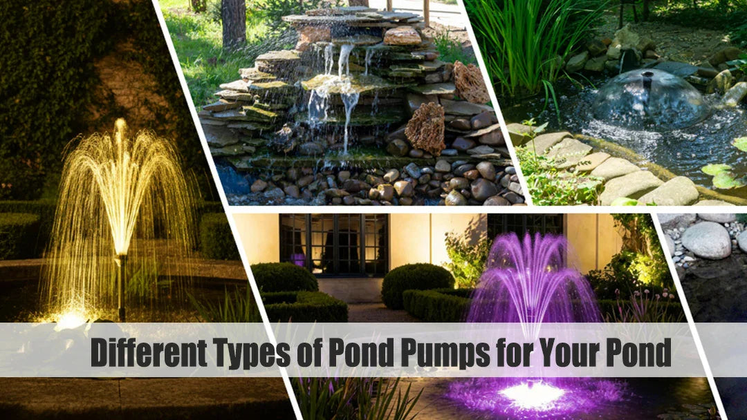 different types of pond pumps
