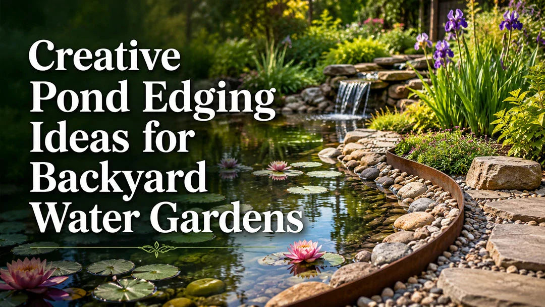 ideas for edging a pond