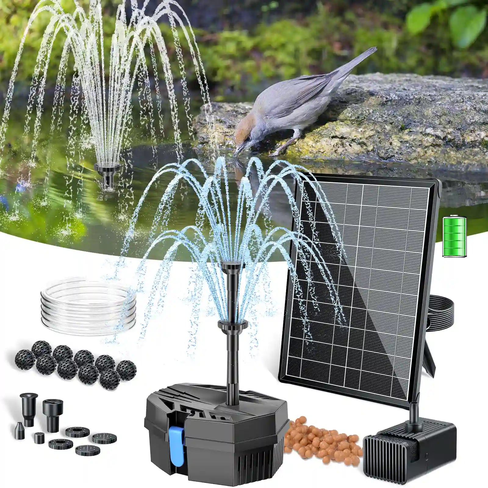 Solar Filter Fountain in My Outdoor Fountain