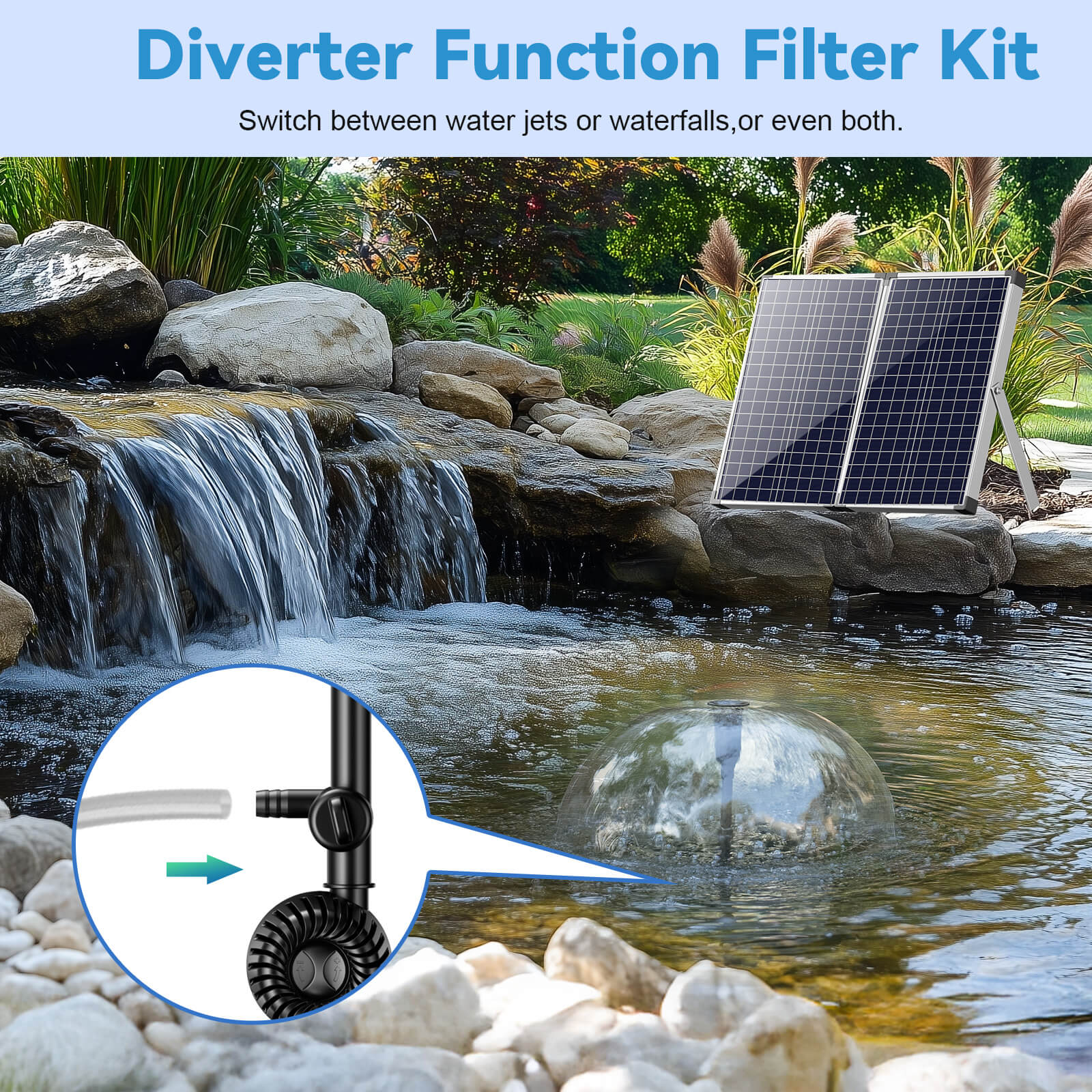 solar power fountain pump,solar water pump fountain,solar panel water fountain pump,fountain pump solar