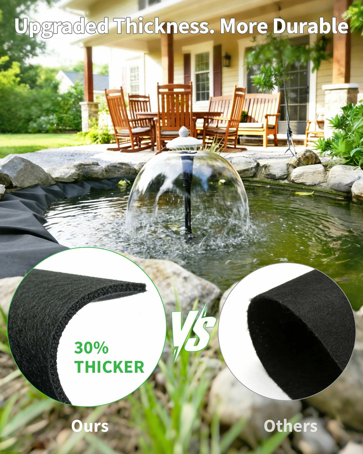 10' x 10' Pond Underlayment