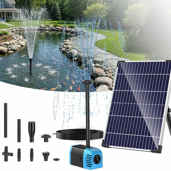 12W 160GPH Solar Fountain Pump