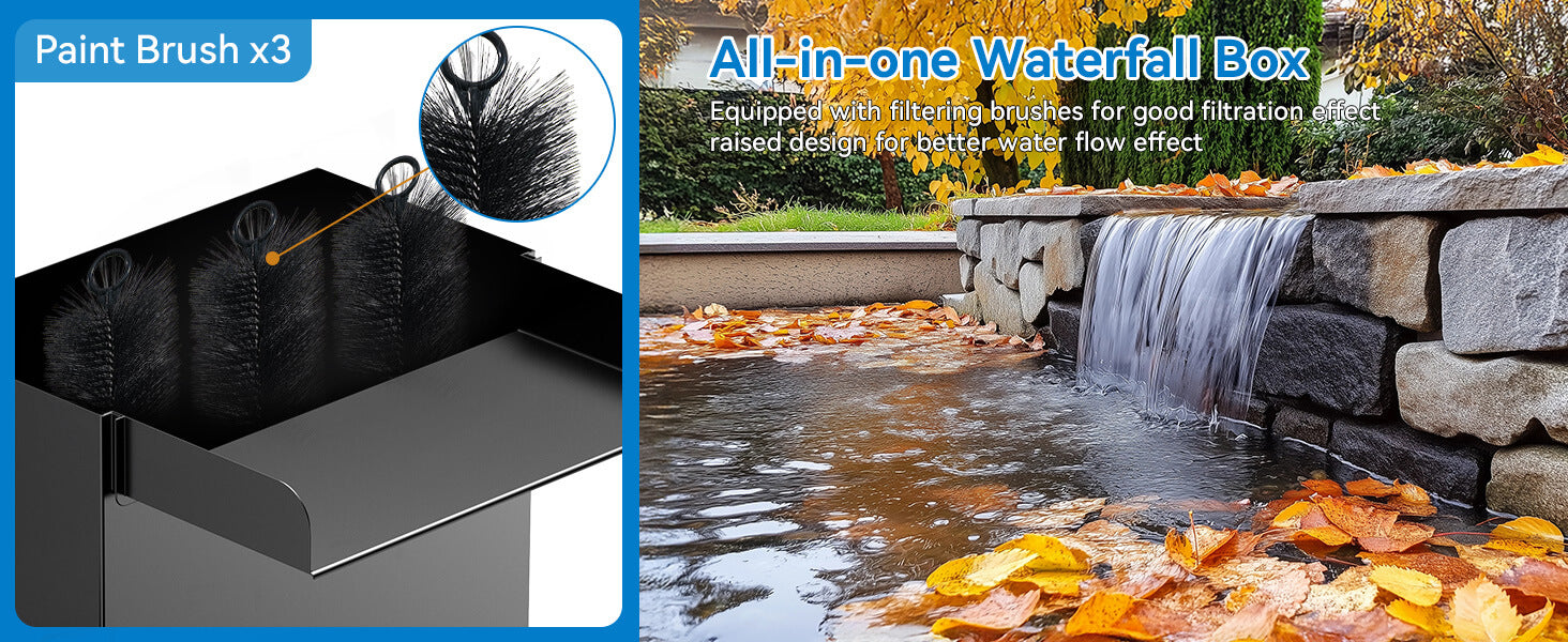 High-Quality 304 Stainless Steel Waterfall Box