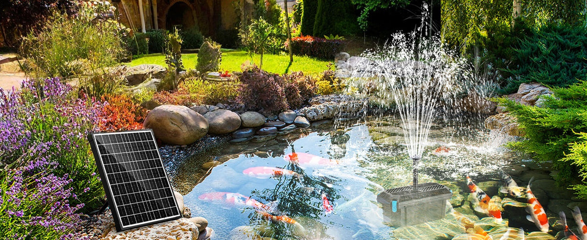 Filter, Circulate, and Fountain in One Solar Kit