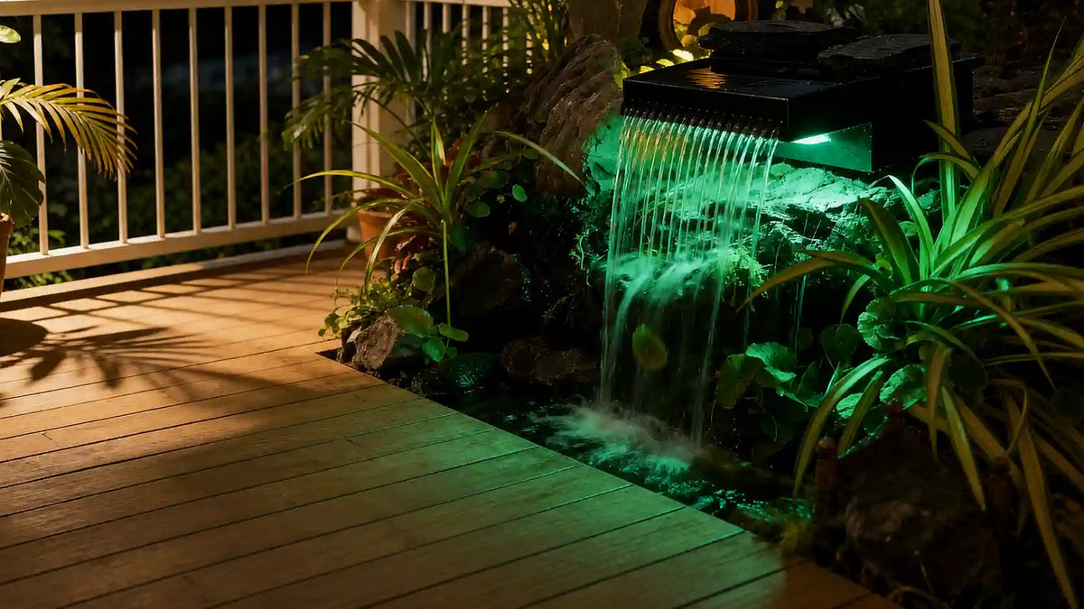 Patio waterfall for pond
