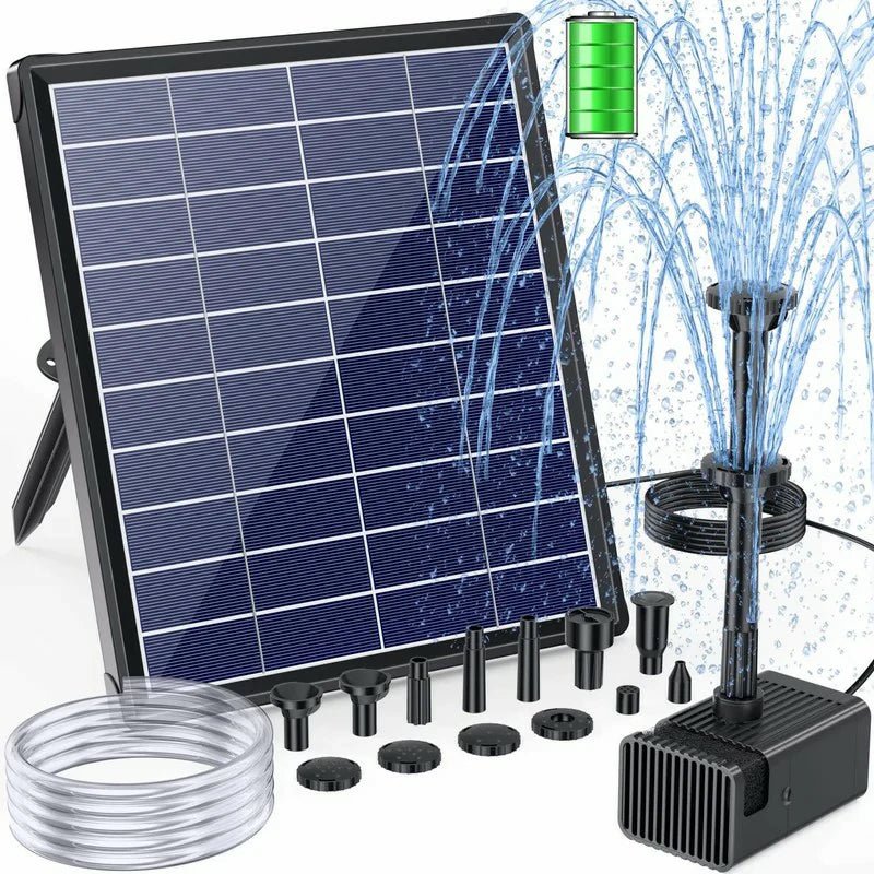 Solar Bird Bath Fountain Kit