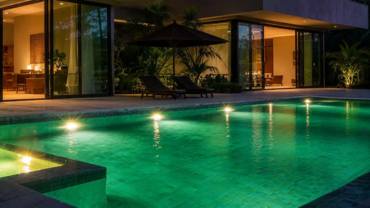 Swimming pool underwater led lights