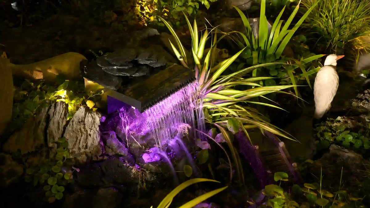 backyard waterfall for pond