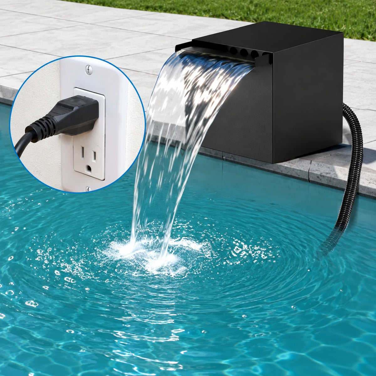 connect garden pond and waterfall kits