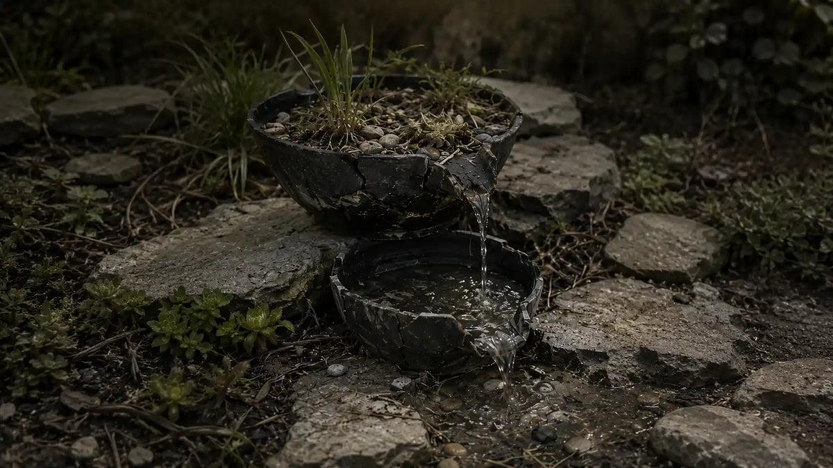 spillway bowl fountain prone to cracking and corrosion