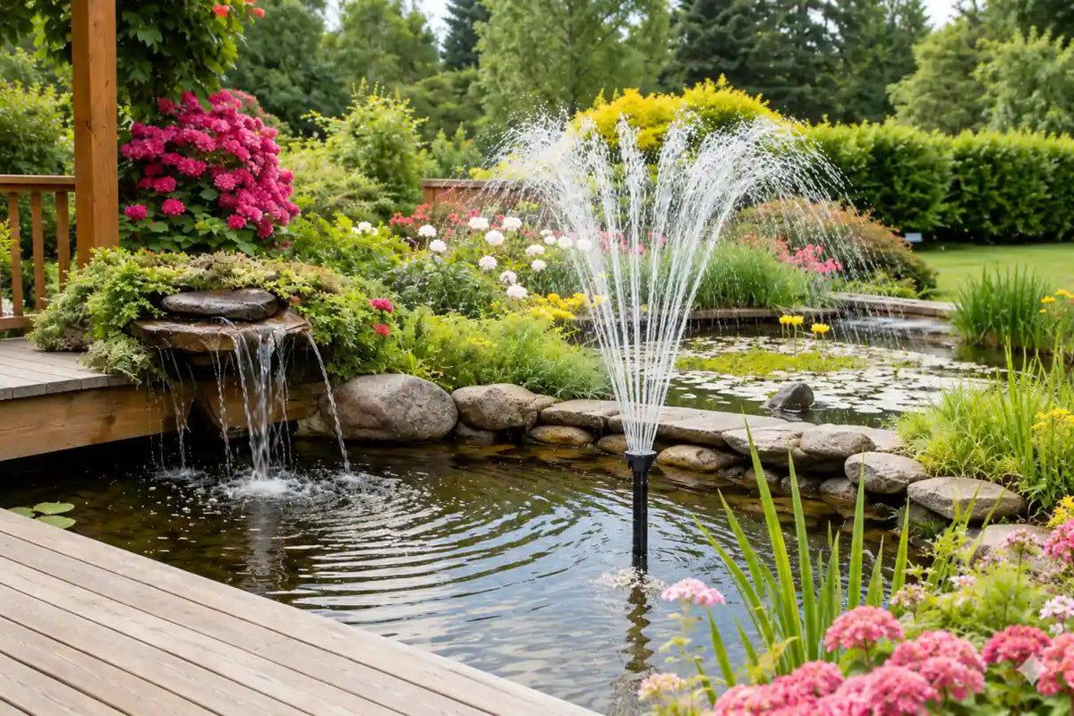 The second way to use a small pond filter
