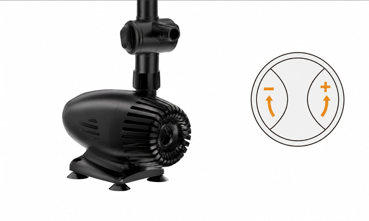 fountain solar powered pump adjust flow