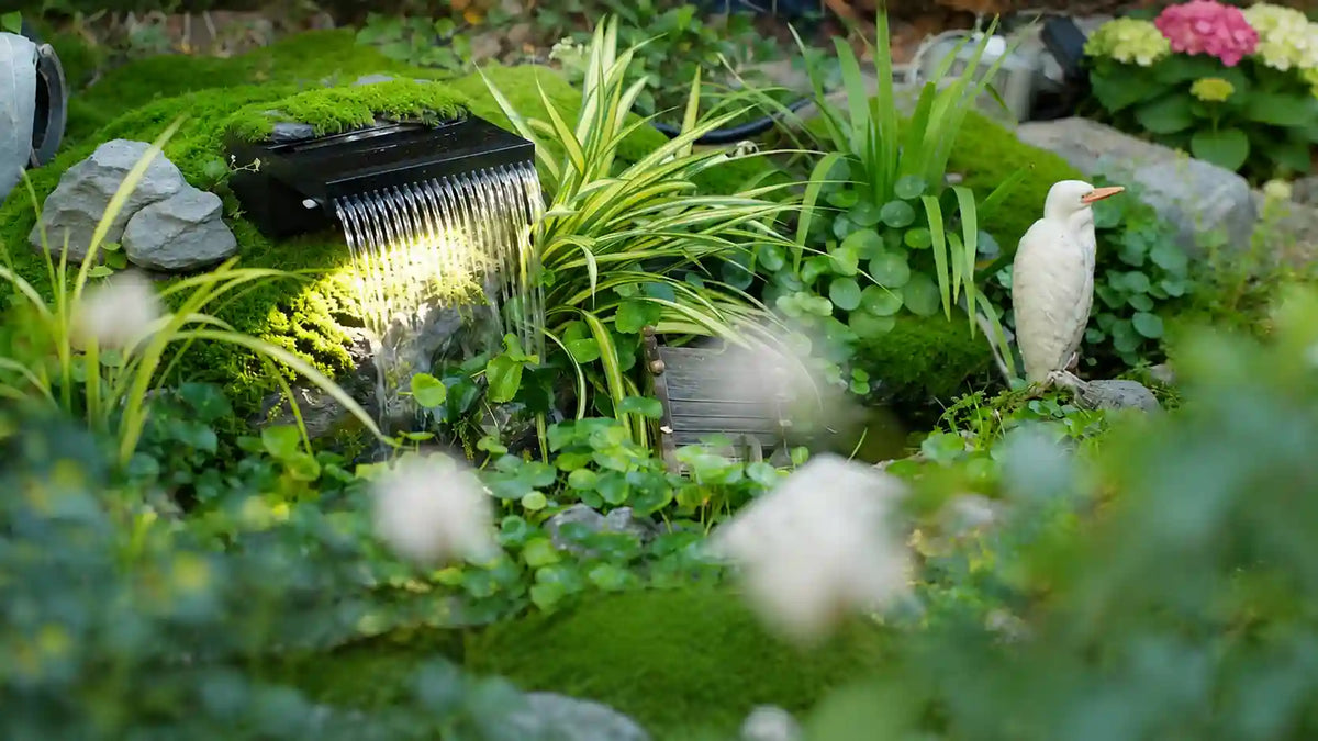 garden waterfall for pond
