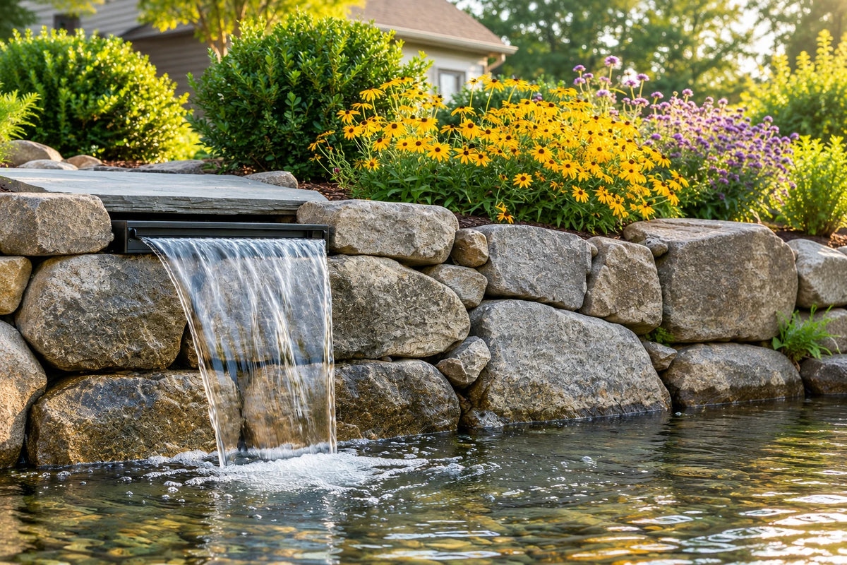 solar power waterfall pump dug in installation methods