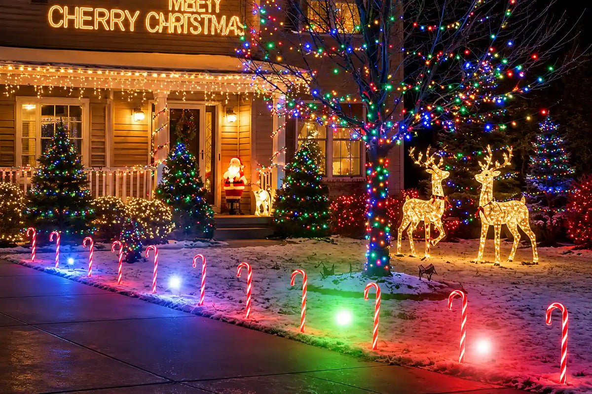On the ground landscape underwater led lights