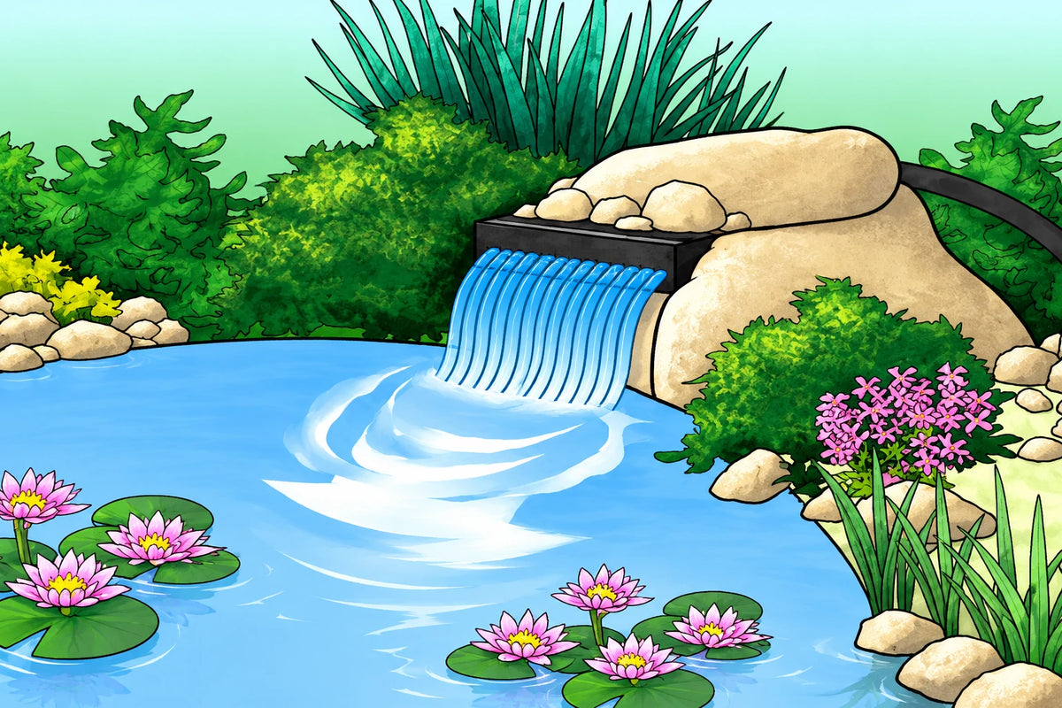 solar power waterfall pump dug in installation methods