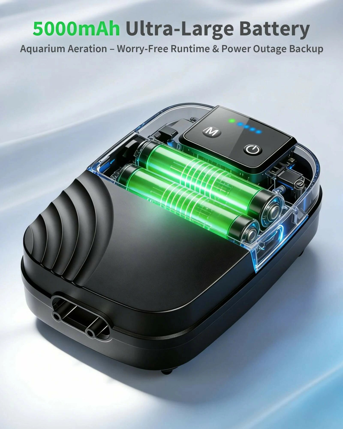 7.5W Aquarium Air Pump with 5000mAh Battery