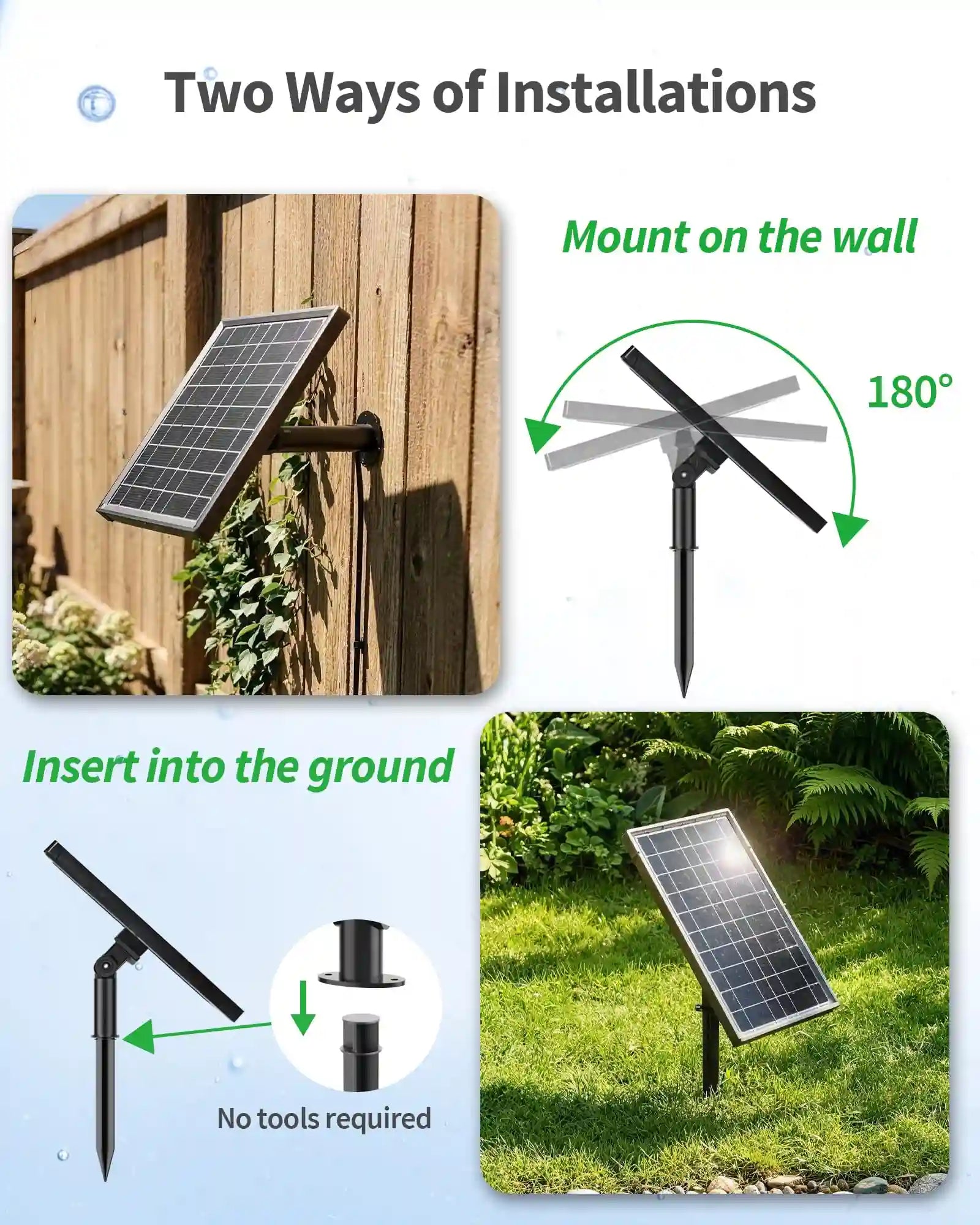 8W Colored Solar Underwater Lights with 6 Heads
