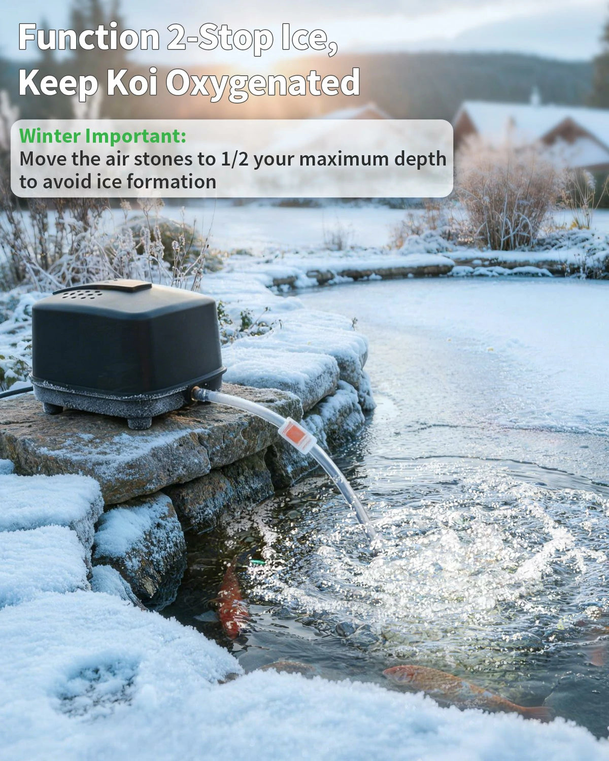 18W 640GPH AC Pond Aerator
