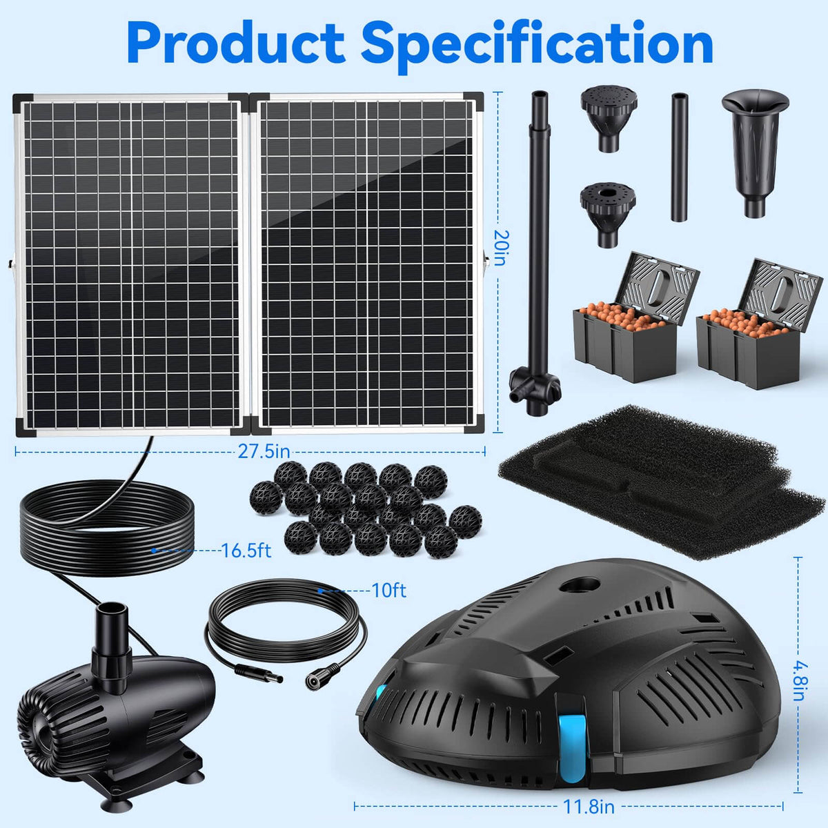 solar powered pond filter pump,pond filter pump solar,pond filter solar,pond solar pump and filter