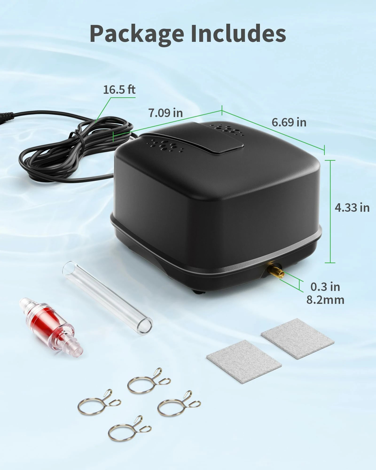 18W 640GPH AC Pond Aerator