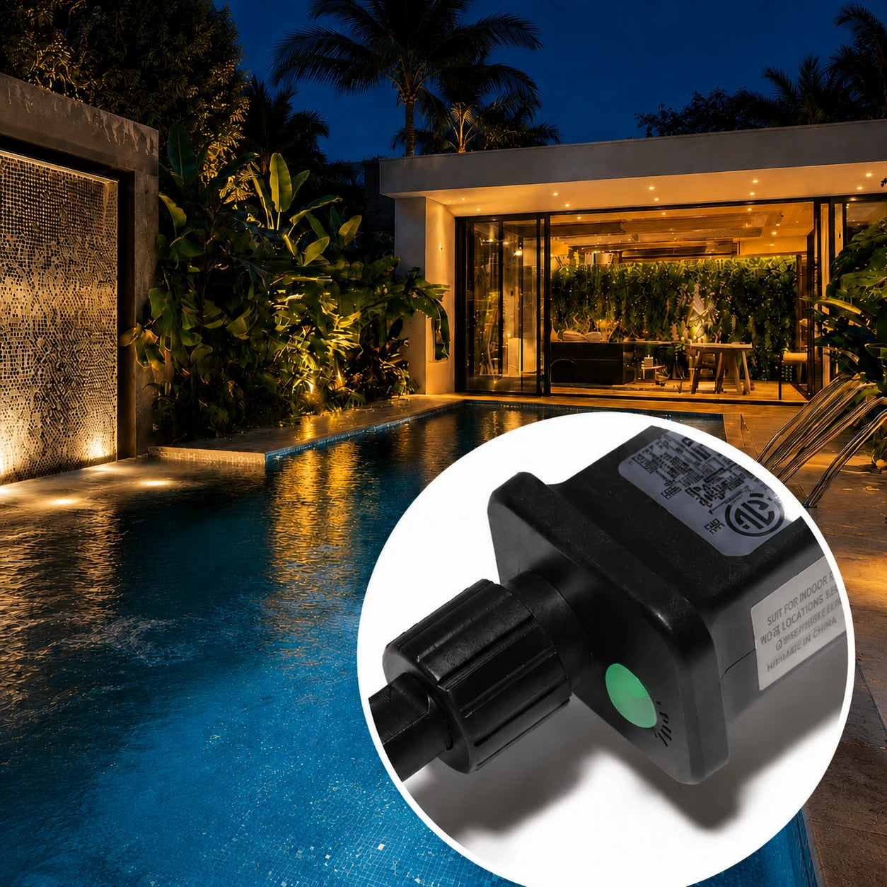 led pond lights timer