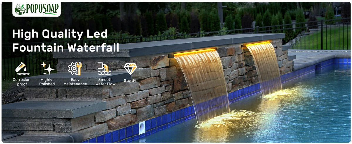 outdoor waterfall kits