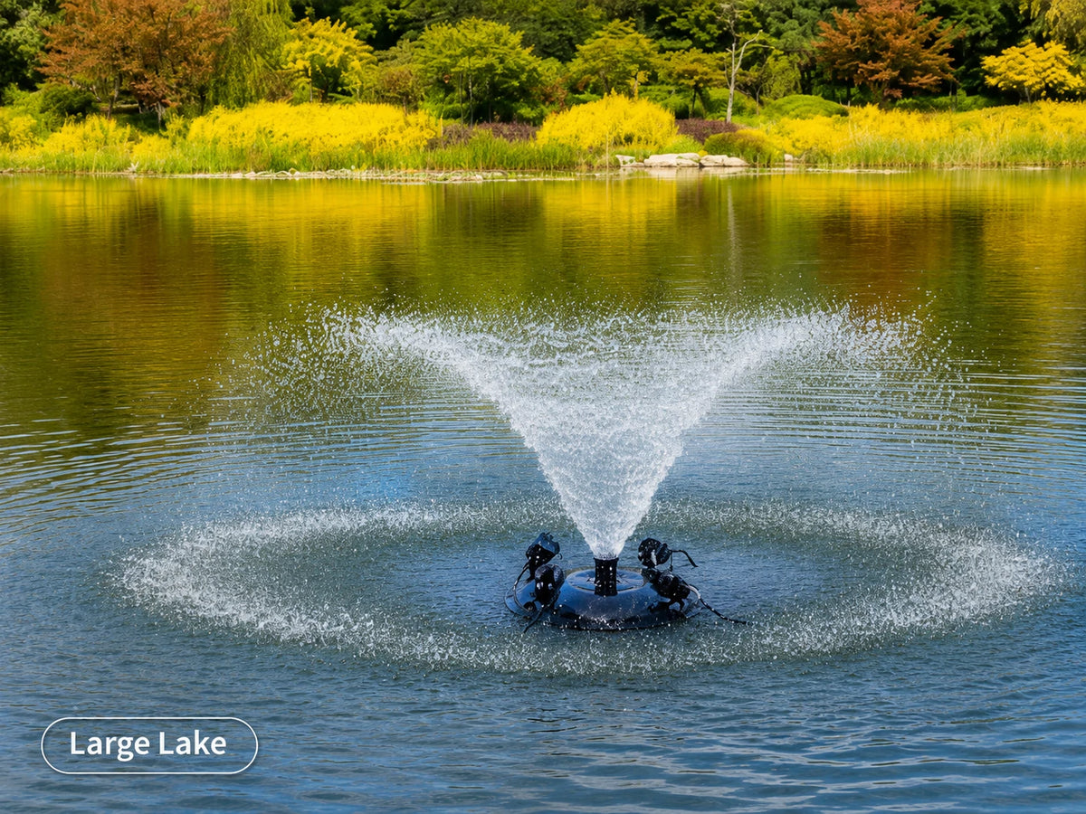 pond fountains floating for large lake