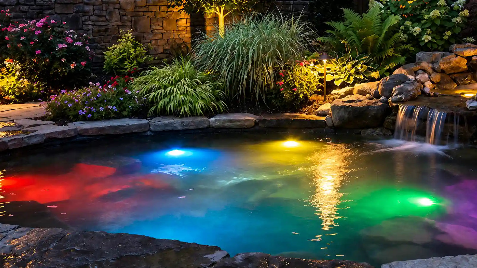 pond led koi pond lighting