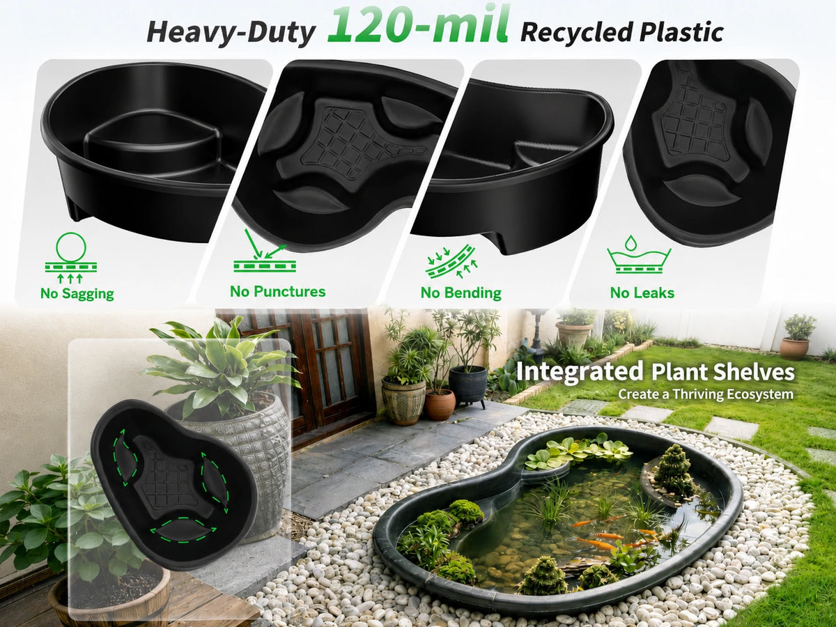 pond preformed heavy-duty plastic