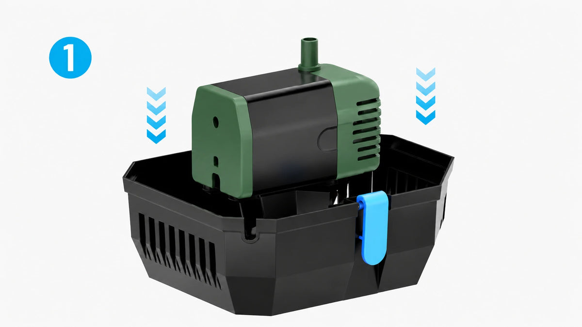 put solar pond pump and filter system