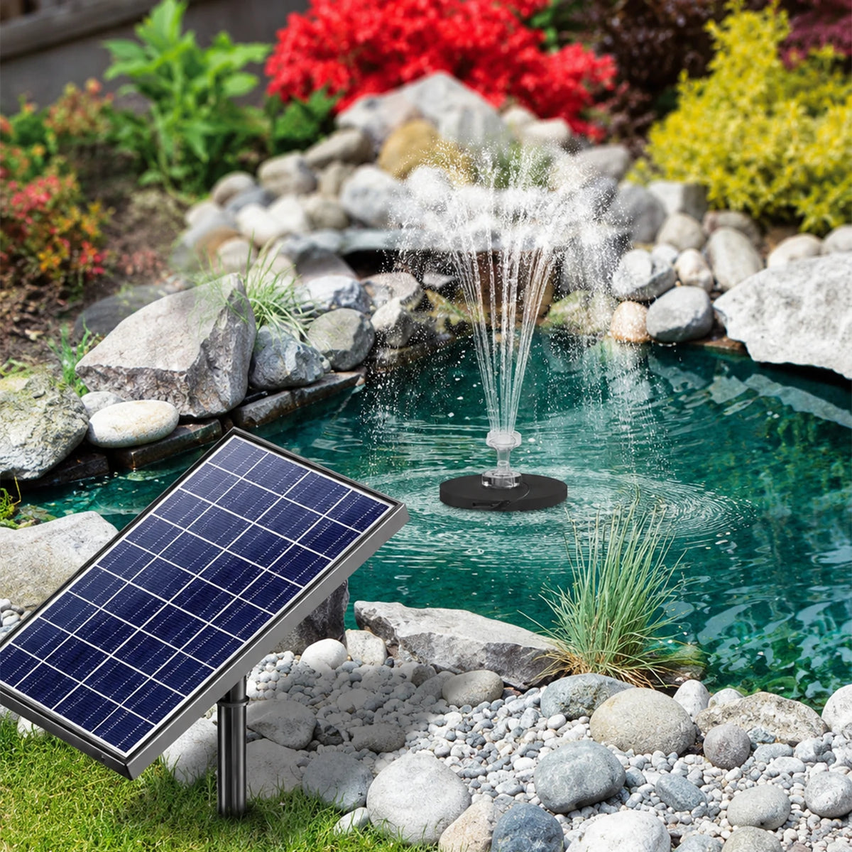 solar battery powered water pump for small fountain