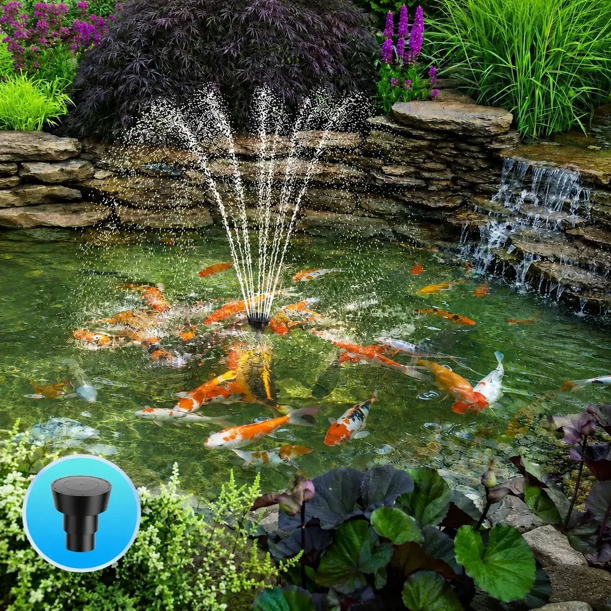 solar pond pump filter nozzle