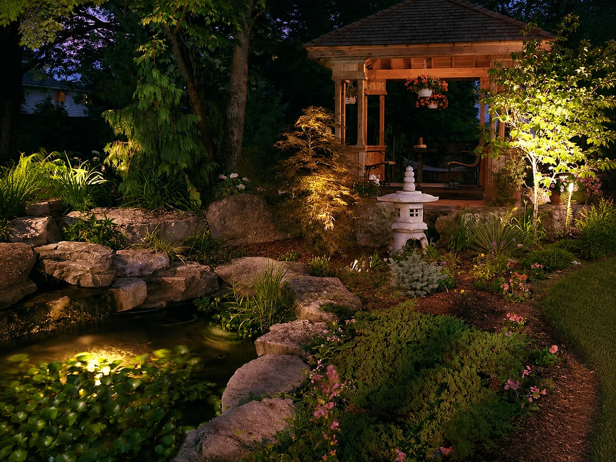 pond lights underwater solar fish tank