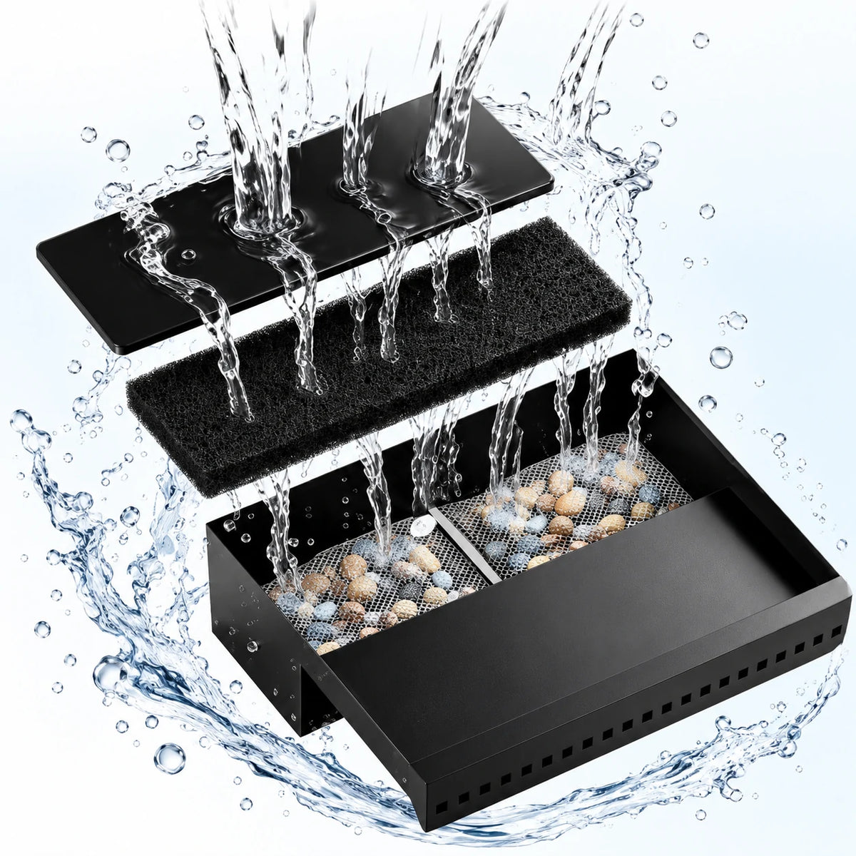 solar pump for waterfall pump filtration